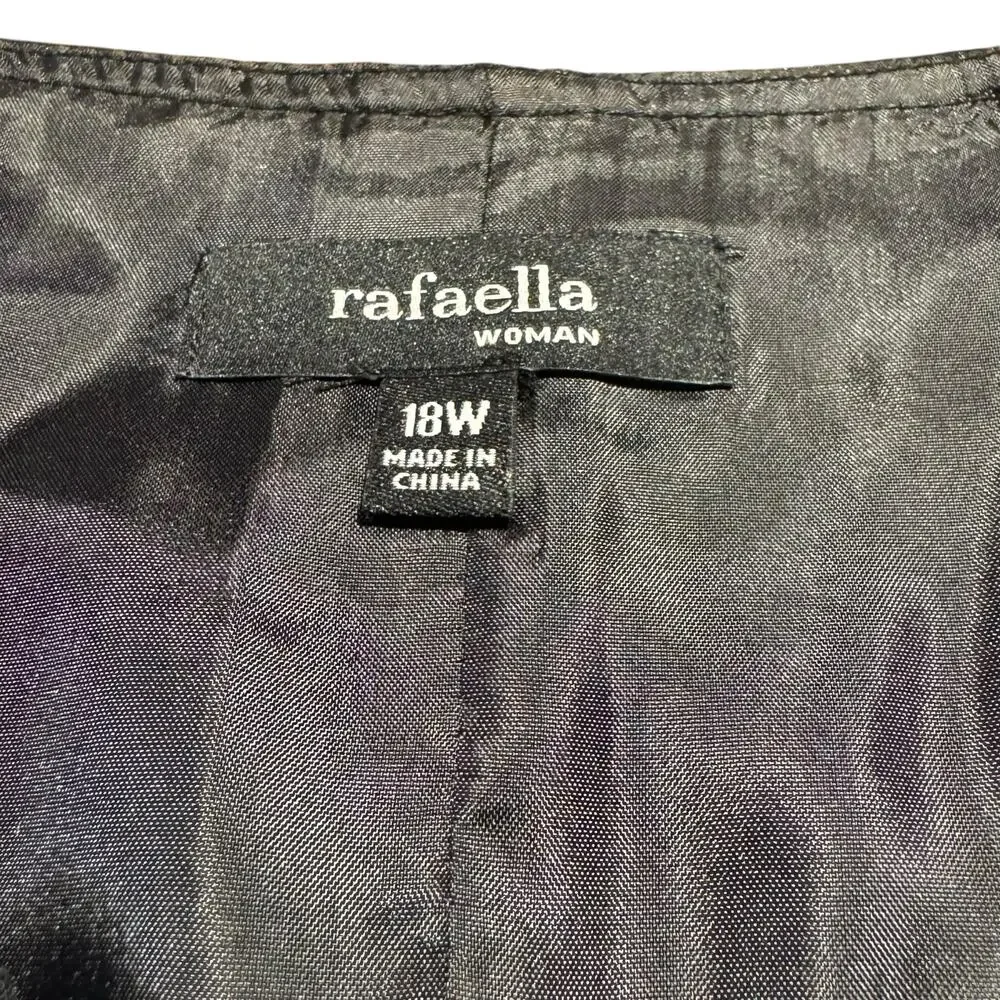 Rafaella Beaded Doubleweave Sheath Dress Black 18W